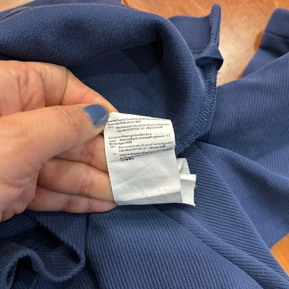 Hugo Boss Mens Blue Long Sleeve 1/4 Zip Pullover Jacket‎ Size M